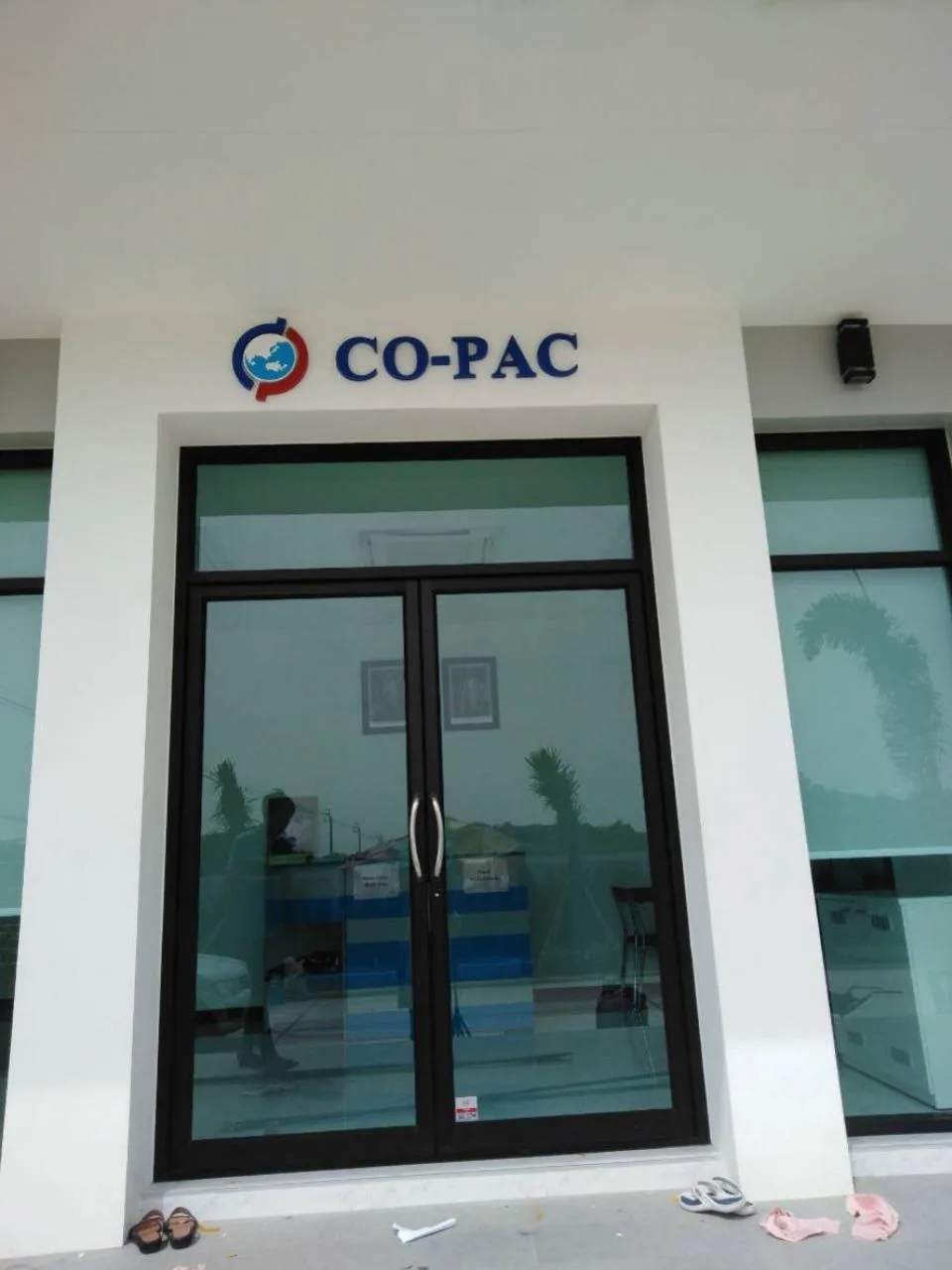 ผลงานป้ายตัวอักษรซิงค์ ทำสี CO-PAC