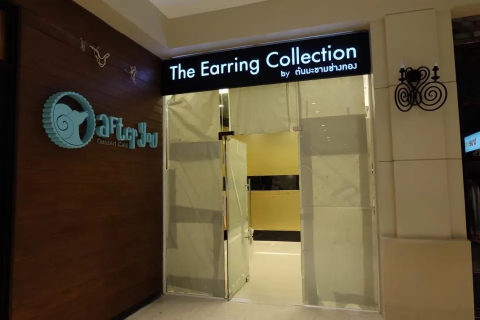 ผลงานป้ายป้ายตู้ไฟ The Earring Collection